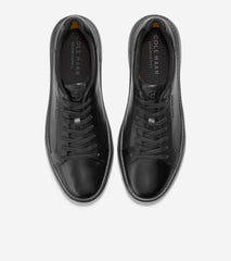 Cole Haan Mens Grandpro Topspin Sneaker, Black Leather/Black