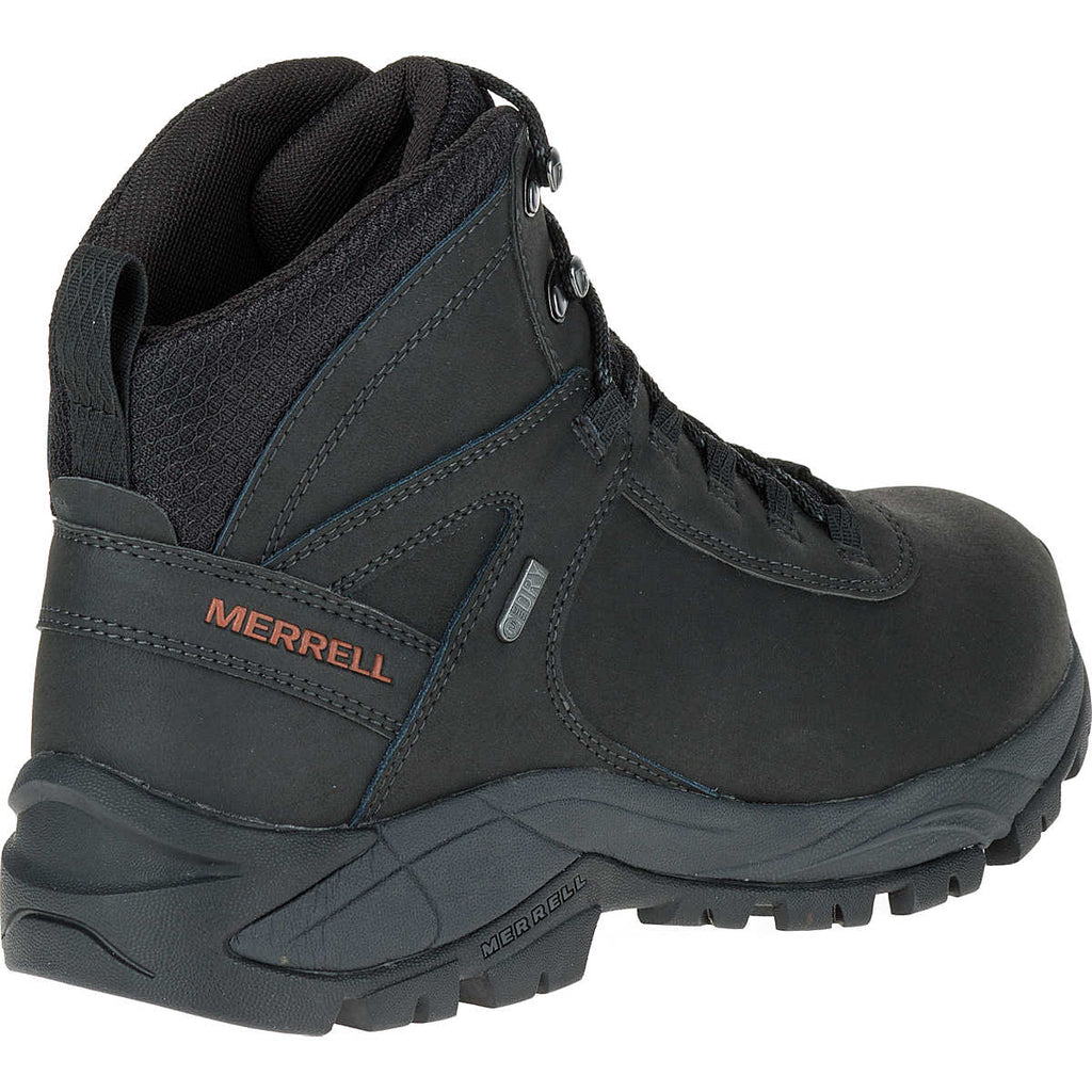 Merrell Mens Hiking Vego Mid Leather Waterproof Black