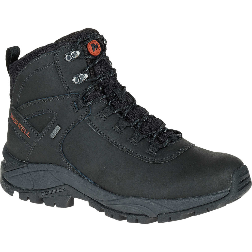 Merrell Mens Hiking Vego Mid Leather Waterproof Black