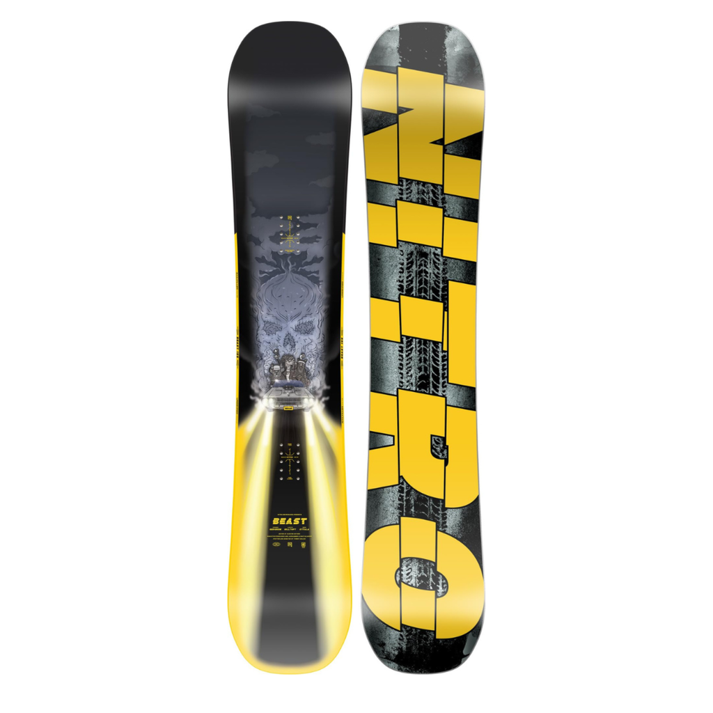 Nitro Beast Snowboard - Freestyle Park Board, PowerCore 2, Sintered Speed Formula II Base