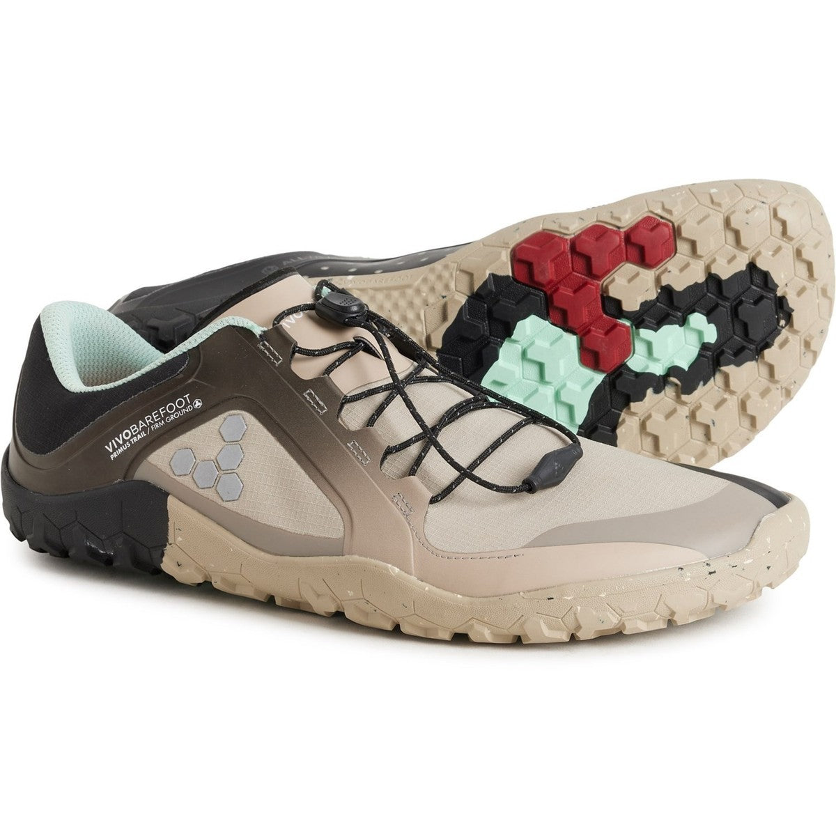 Vivobarefoot Womens Primus Trail III All Weather Fg, Pebble