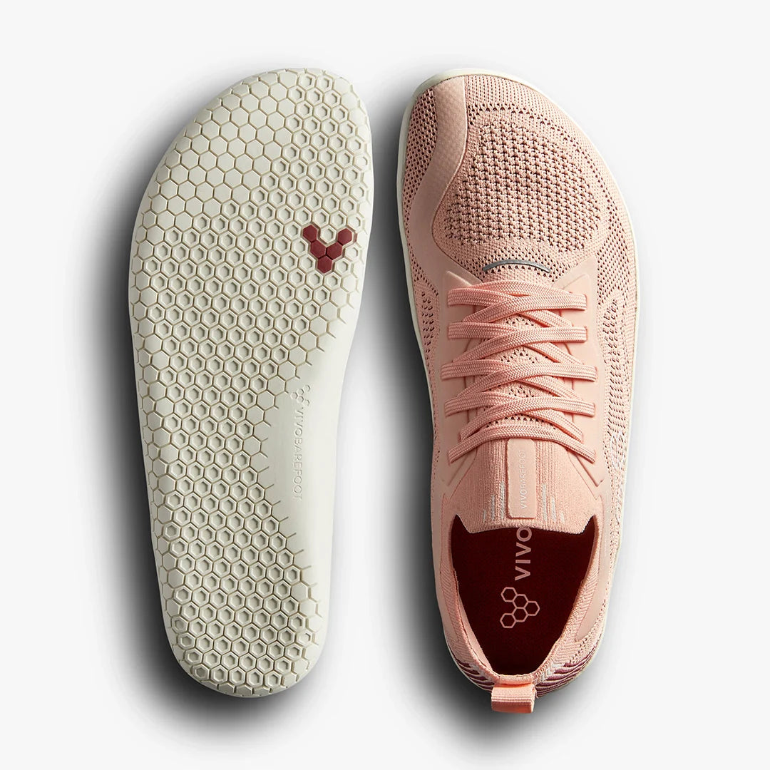 Vivobarefoot Womens Primus Lite Knit Natural, Peach